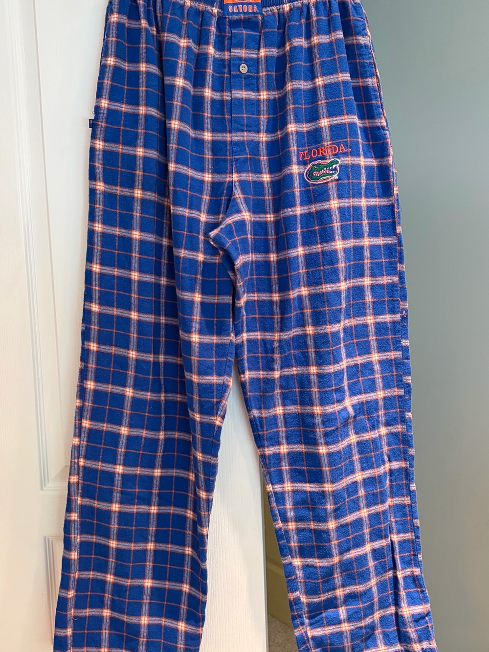 Florida Gators Blue Plaid Kids Pajama Bottoms